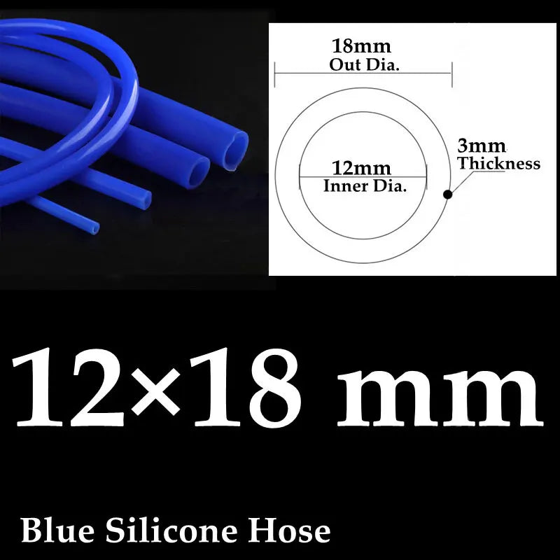 Auto Car Vacuum Silicone Hose Racing Line Pipe Tube Blue 1-50 meter Universal