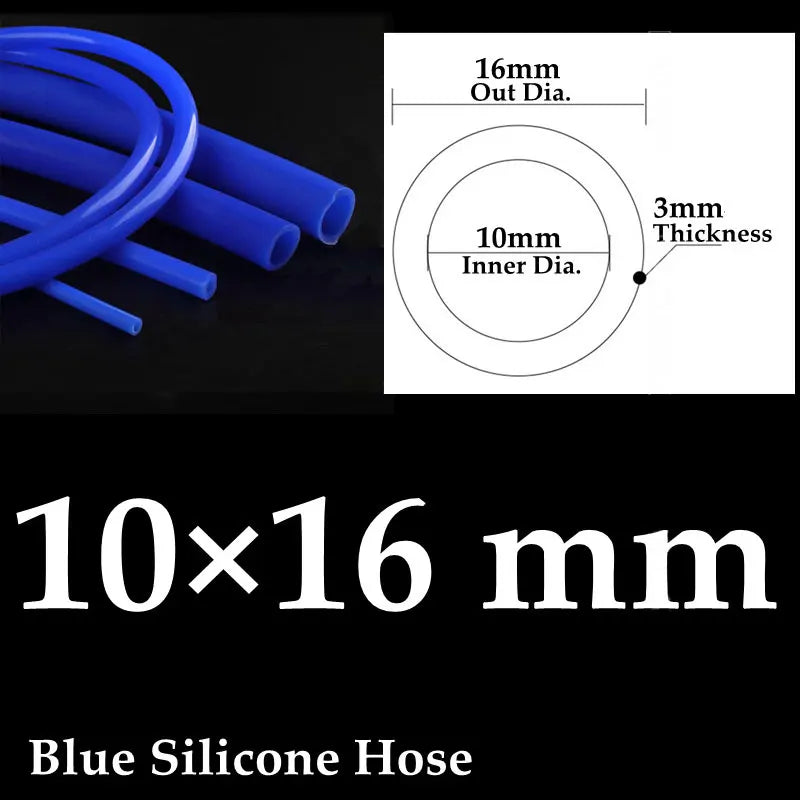 Auto Car Vacuum Silicone Hose Racing Line Pipe Tube Blue 1-50 meter Universal