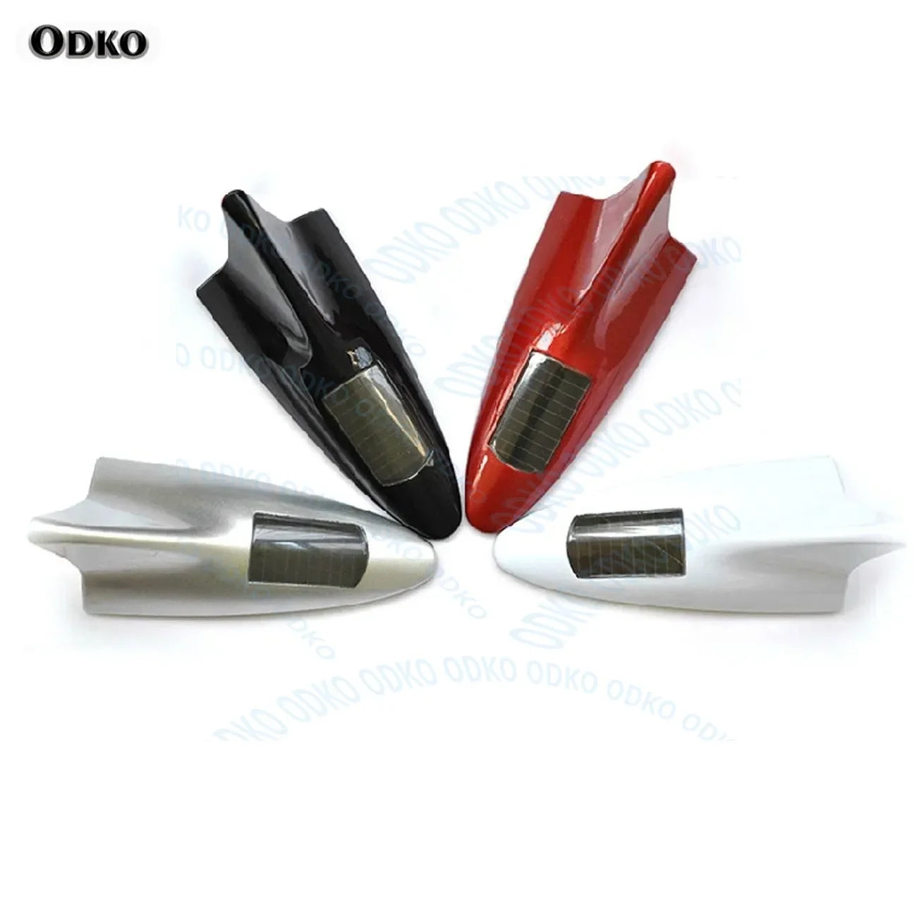 Universal Auto Car Led Warning Lamp Solar Powered Shark Fin Antenna