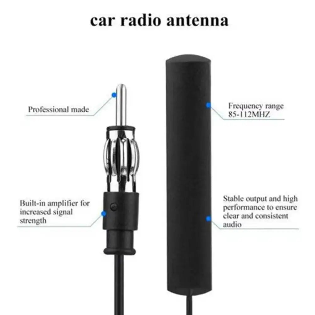 Car Radio Fm Antenna Universal Auto Length Signal Amp Amplifier Vehicle Boat