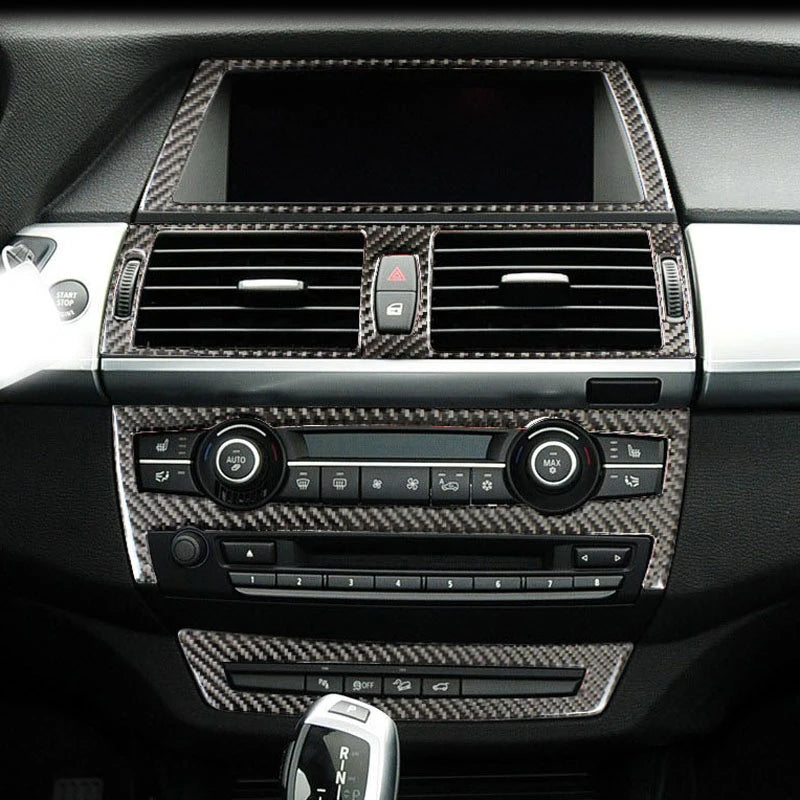 For BMW X5 X6 E70 E71 Accessories Car Interior Air Conditioning CD Console Panel Cover