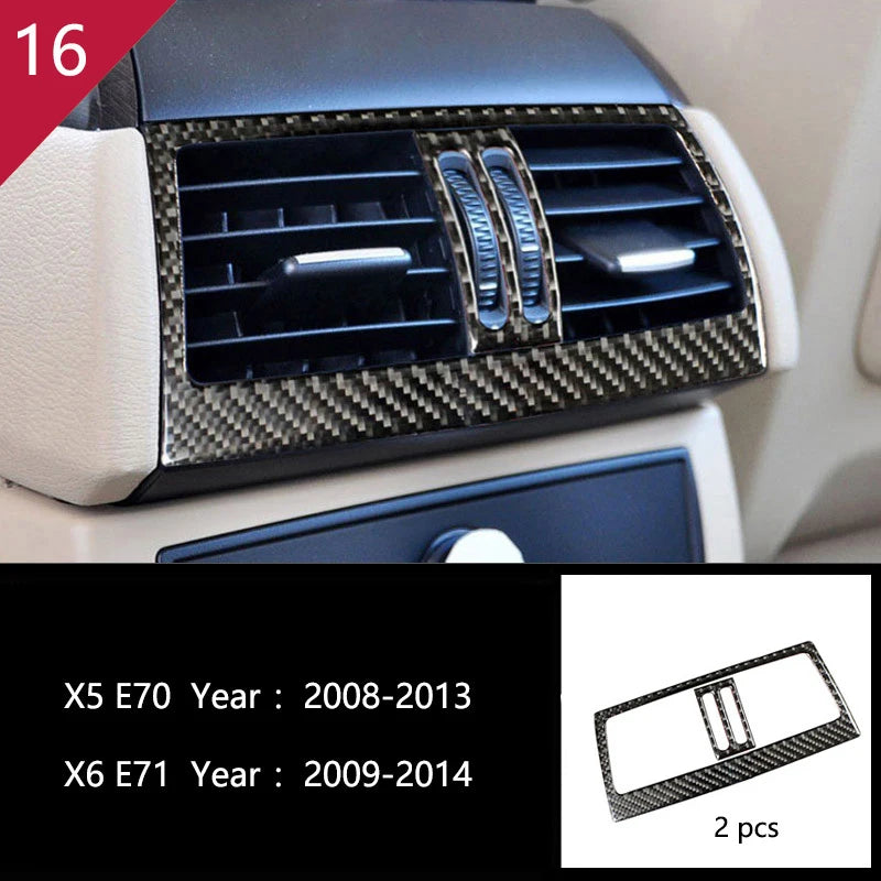 For BMW X5 X6 E70 E71 Accessories Car Interior Air Conditioning CD Console Panel Cover