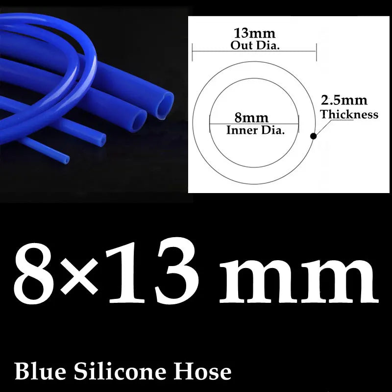 Auto Car Vacuum Silicone Hose Racing Line Pipe Tube Blue 1-50 meter Universal