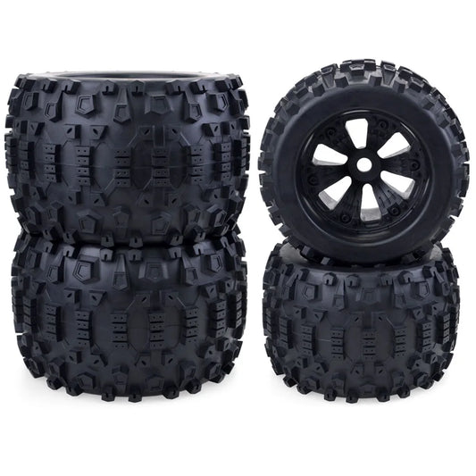 Wheels Tires 170mm 165mm Tyre Weel 17mm Hex Hub Rubber Sponge