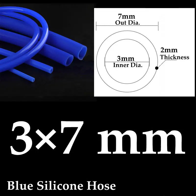 Auto Car Vacuum Silicone Hose Racing Line Pipe Tube Blue 1-50 meter Universal