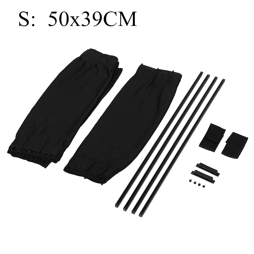 Universal Car Sun Shade Side Window Curtain Auto Foldable Uv Protection