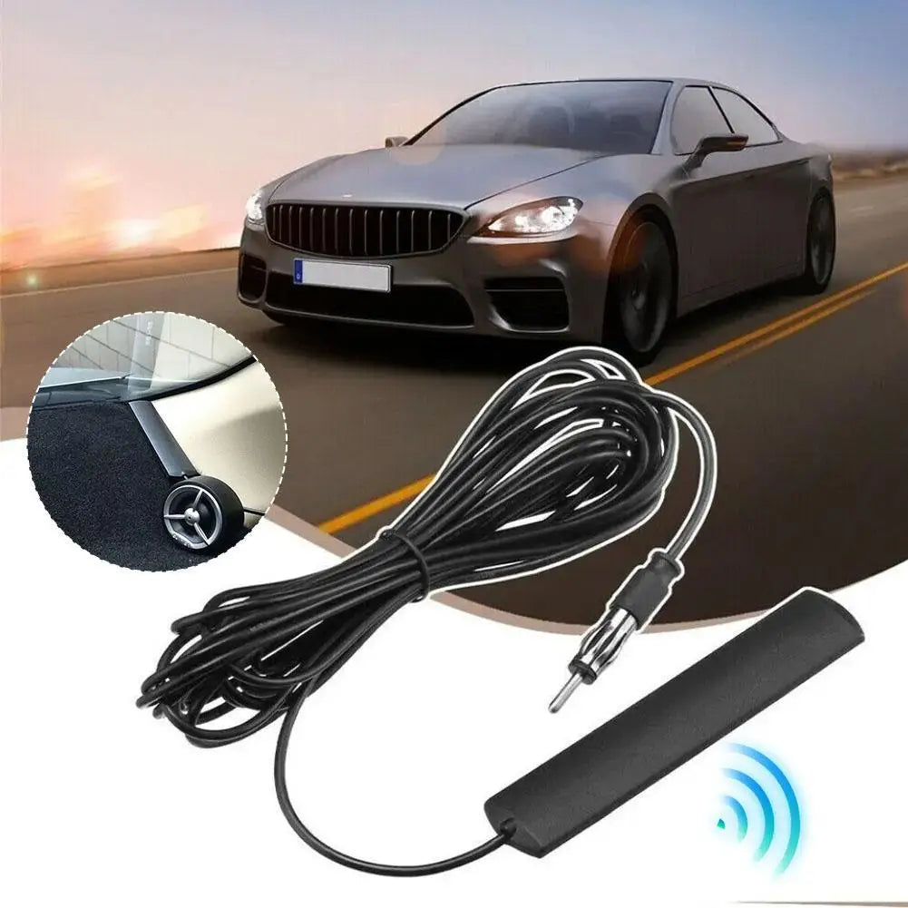 Car Radio Fm Antenna Universal Auto Length Signal Amp Amplifier Vehicle Boat