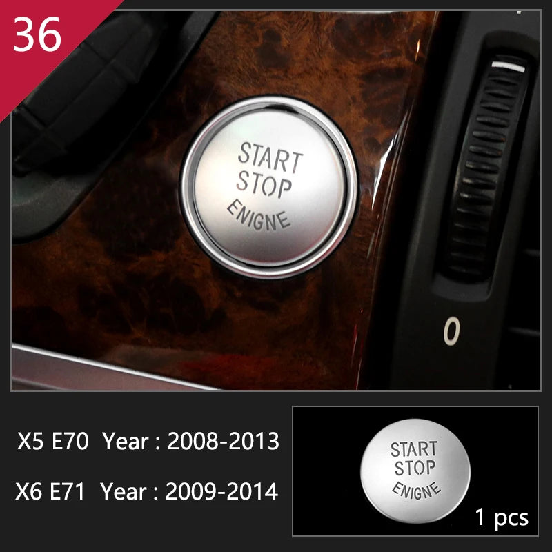 For BMW X5 X6 E70 E71 Accessories Car Interior Air Conditioning CD Console Panel Cover