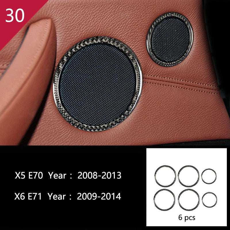 For BMW X5 X6 E70 E71 Accessories Car Interior Air Conditioning CD Console Panel Cover