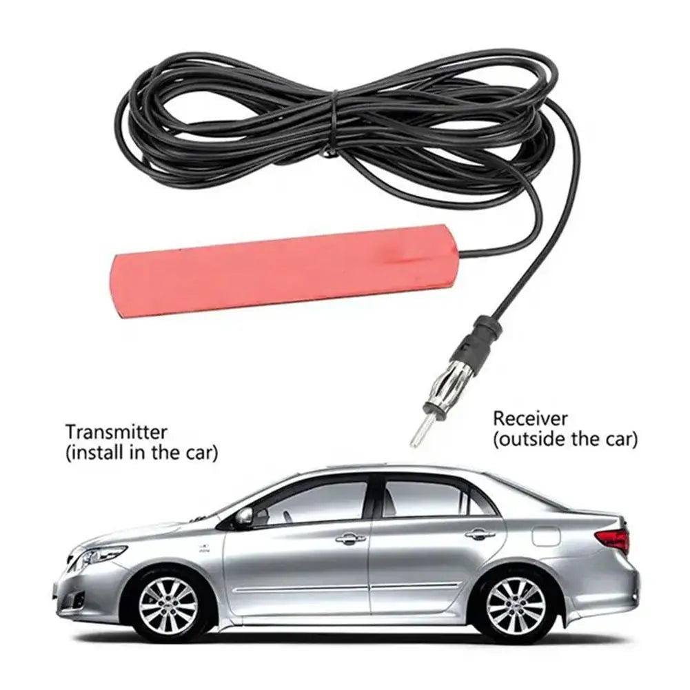 Car Radio Fm Antenna Universal Auto Length Signal Amp Amplifier Vehicle Boat