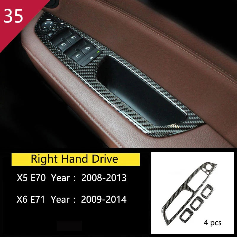 For BMW X5 X6 E70 E71 Accessories Car Interior Air Conditioning CD Console Panel Cover