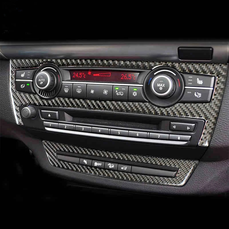For BMW X5 X6 E70 E71 Accessories Car Interior Air Conditioning CD Console Panel Cover