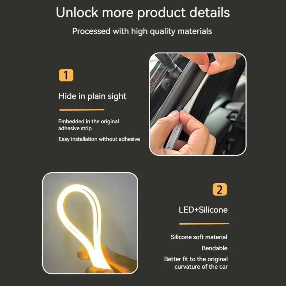 Car High Brightness Trunk Lighting Ambient Light Interior Decoration LED Wiring