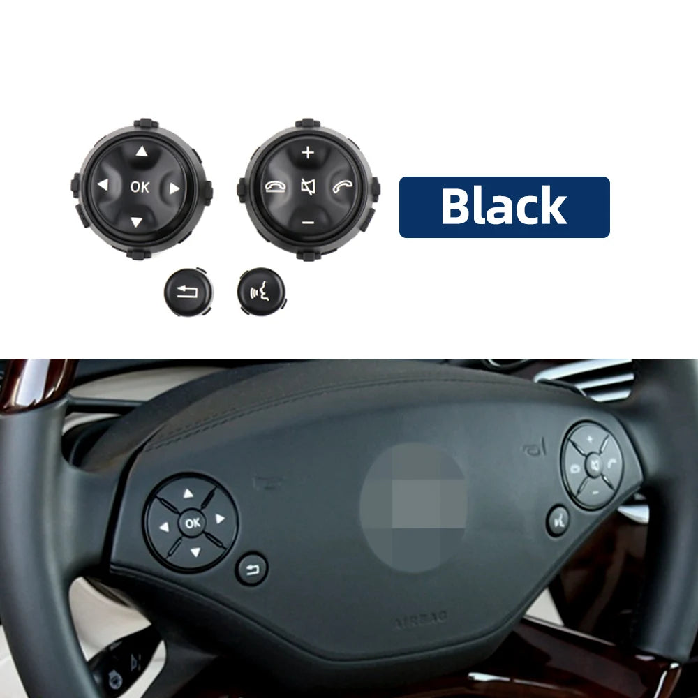 For Benz W221 W216 S CL Class Car Multi-function Steering Wheel Push Button Cover