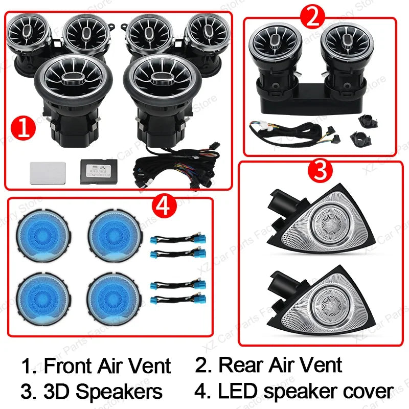 For Mercedes Benz E-Class W213 2016-2021 Led Turbine Nozzle Ambient Light
