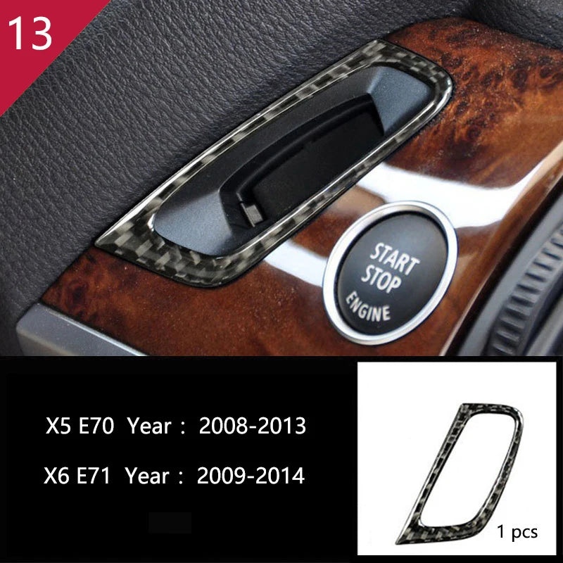 For BMW X5 X6 E70 E71 Accessories Car Interior Air Conditioning CD Console Panel Cover