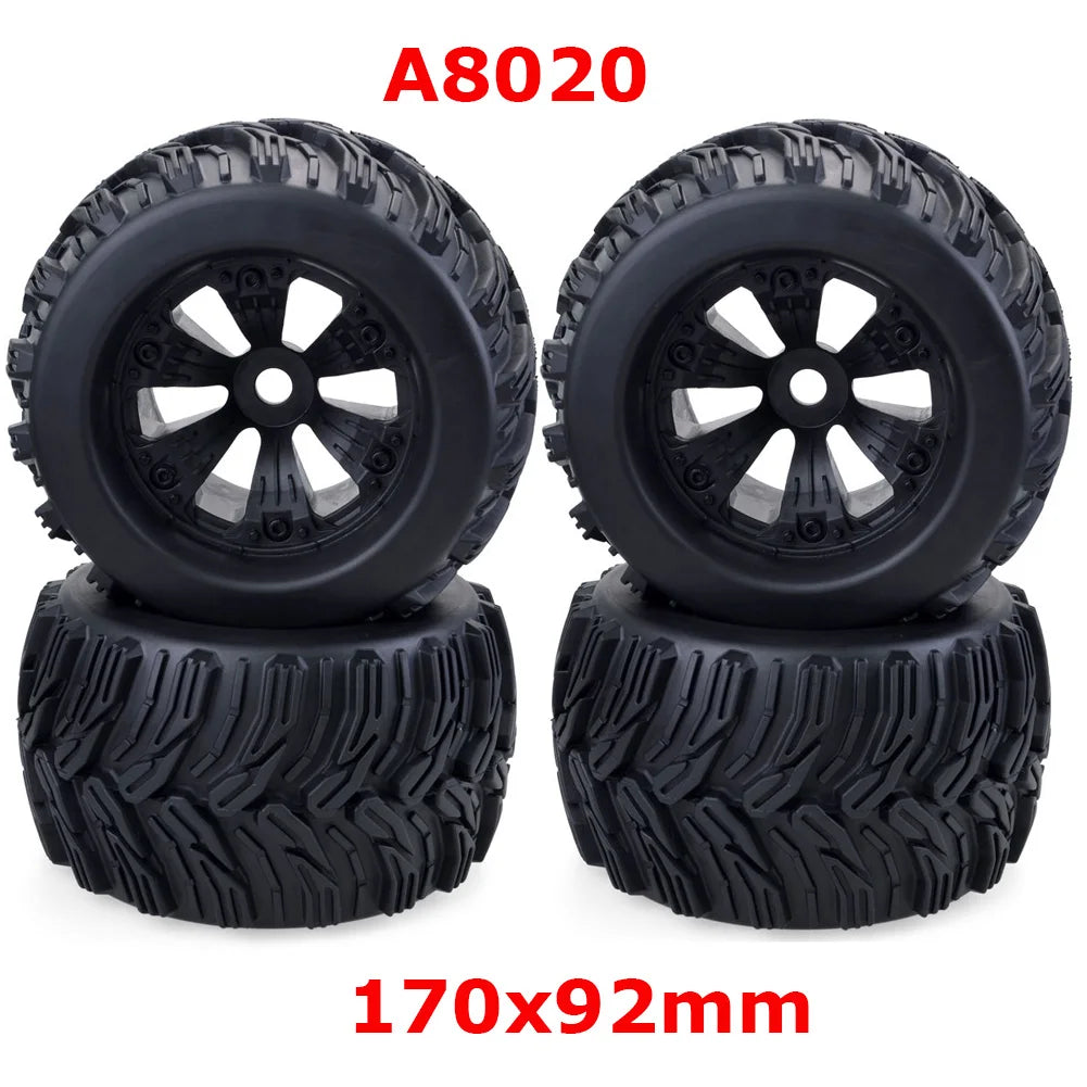 Wheels Tires 170mm 165mm Tyre Weel 17mm Hex Hub Rubber Sponge