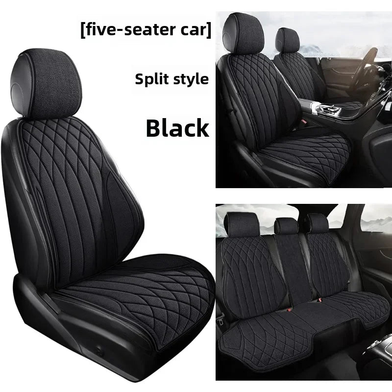 Universal Car Seat Cover Four Season Auto Flax Breathable Seat Covers
