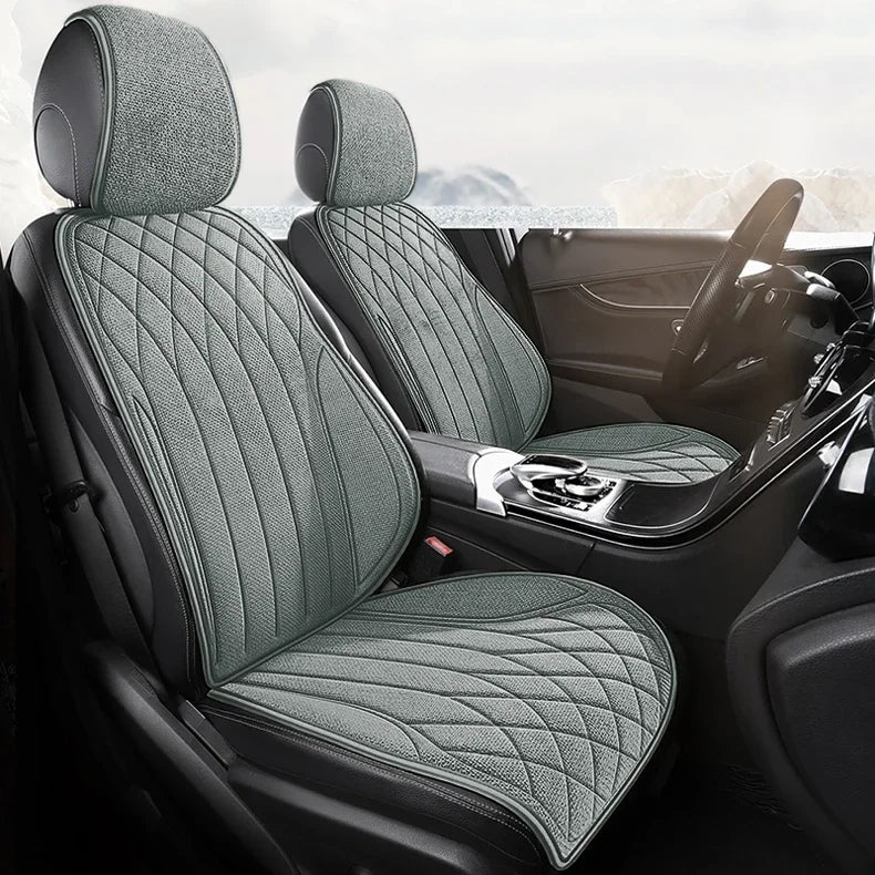 Universal Car Seat Cover Four Season Auto Flax Breathable Seat Covers