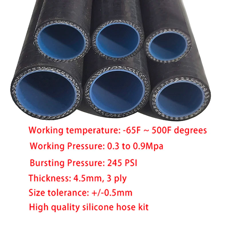 Replacement Parts For Abarth 500 595 IHI Turbo Silicone Intake Hose Kit Performance