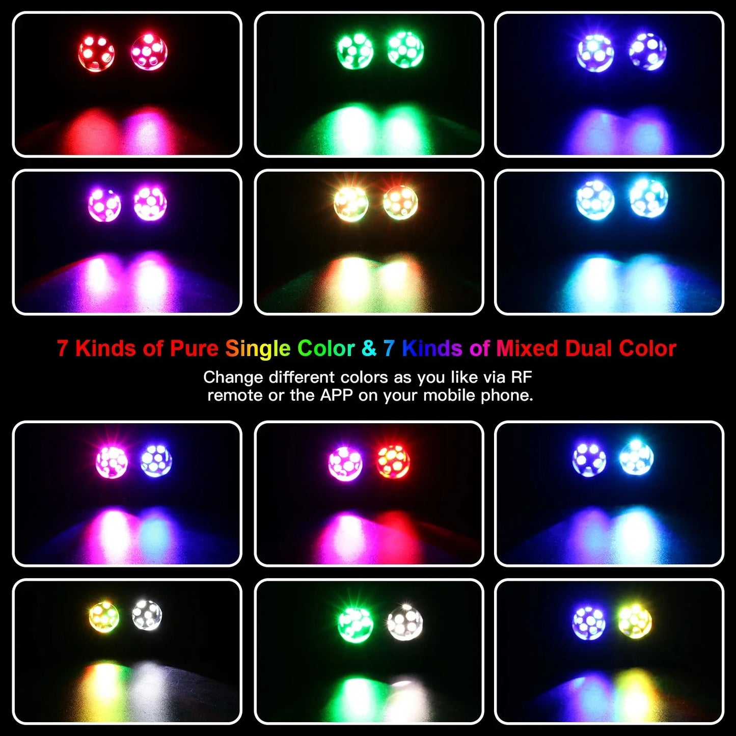 Rgb double head car starry sky music control car roof star fiber optic star ceiling kit