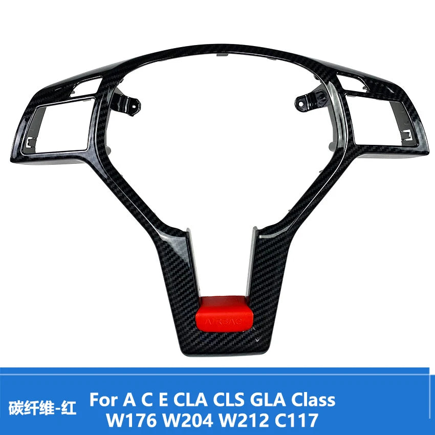 Ruili52 Car Steering Wheel Frame Trim Cover For Mercedes BENZ