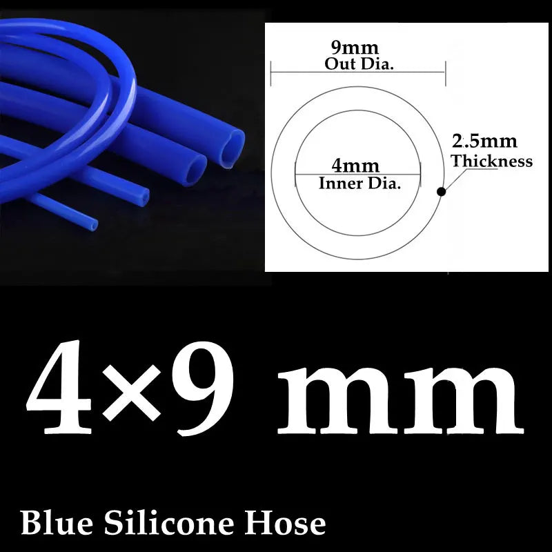 Auto Car Vacuum Silicone Hose Racing Line Pipe Tube Blue 1-50 meter Universal