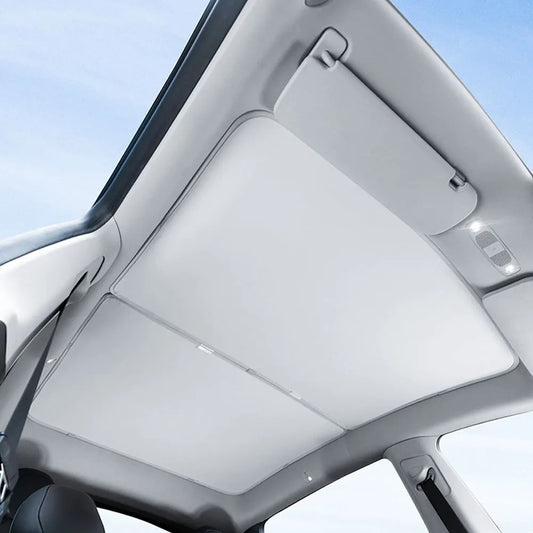 Front Rear Skylight Sunshade UV Protection Front & Rear Top Glass Window Roof Shade
