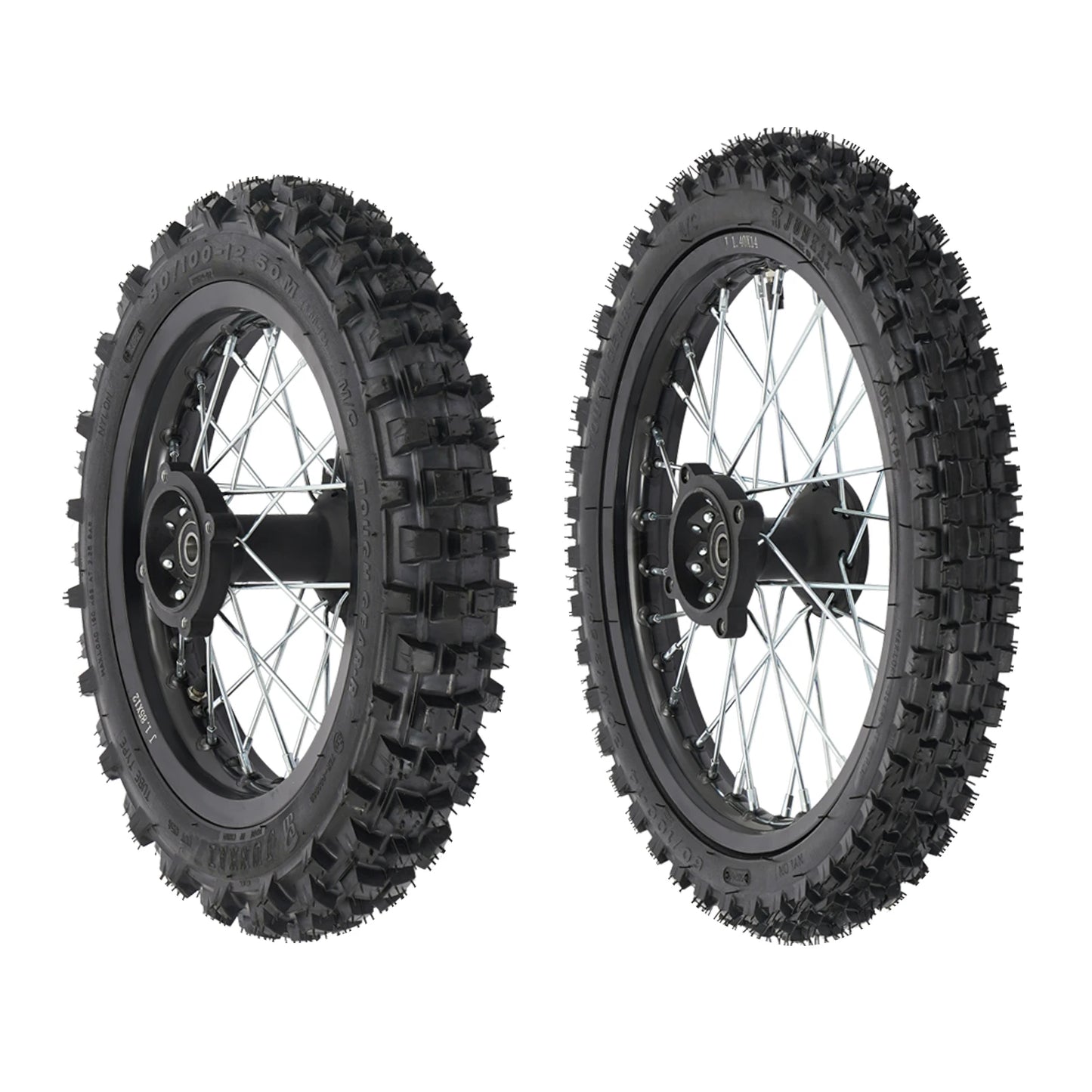 Motorbike Front Rear Wheel Kit for 50CC 70CC 90CC Dirt Bike Pit Bike