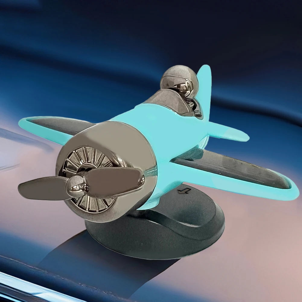 Aircraft Ornament Solar Energy Powered Rotating Propeller Fighter Ornaments