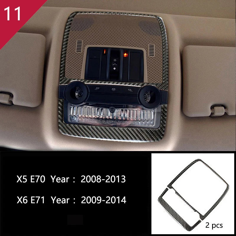 For BMW X5 X6 E70 E71 Accessories Car Interior Air Conditioning CD Console Panel Cover