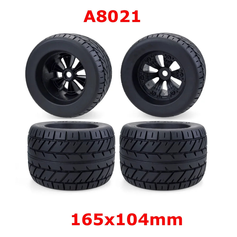 Wheels Tires 170mm 165mm Tyre Weel 17mm Hex Hub Rubber Sponge