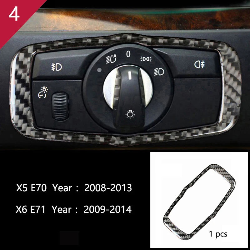 For BMW X5 X6 E70 E71 Accessories Car Interior Air Conditioning CD Console Panel Cover