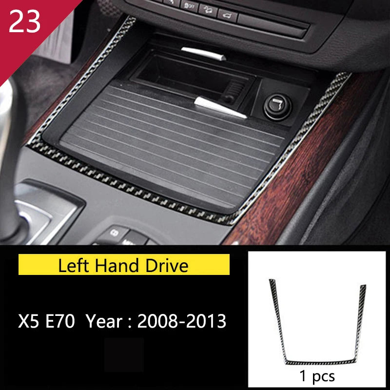 For BMW X5 X6 E70 E71 Accessories Car Interior Air Conditioning CD Console Panel Cover