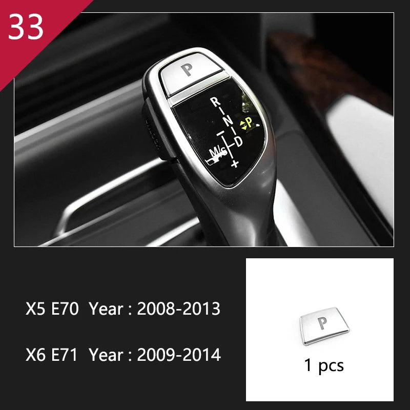 For BMW X5 X6 E70 E71 Accessories Car Interior Air Conditioning CD Console Panel Cover