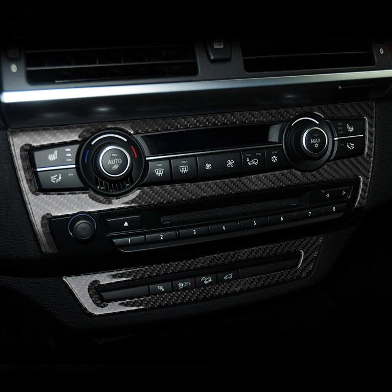 For BMW X5 X6 E70 E71 Accessories Car Interior Air Conditioning CD Console Panel Cover