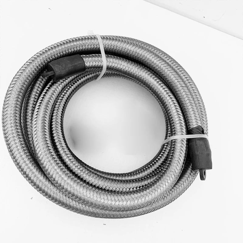 Universal Car Oil Gas Cooler Fuel Hose Tube Stainless Steel Braided Clamp