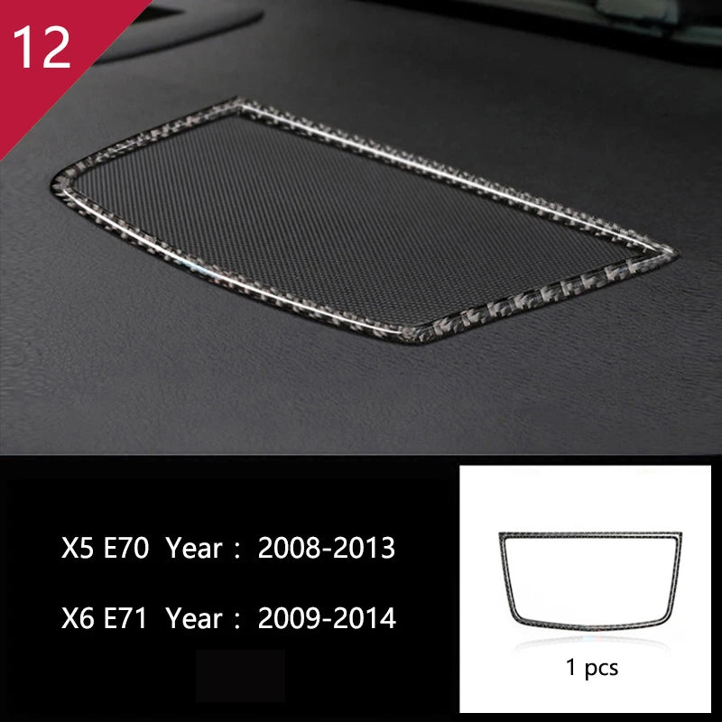 For BMW X5 X6 E70 E71 Accessories Car Interior Air Conditioning CD Console Panel Cover