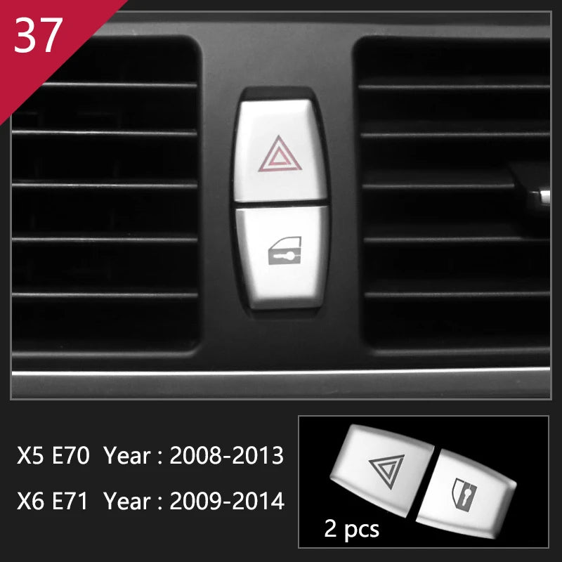 For BMW X5 X6 E70 E71 Accessories Car Interior Air Conditioning CD Console Panel Cover