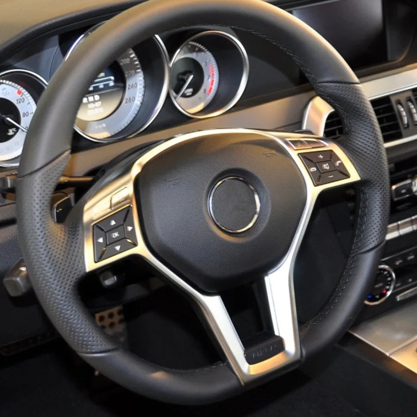 Ruili52 Car Steering Wheel Frame Trim Cover For Mercedes BENZ