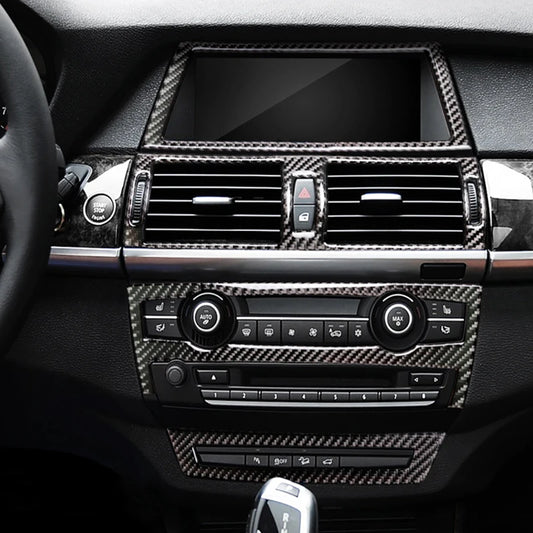For BMW X5 X6 E70 E71 Accessories Car Interior Air Conditioning CD Console Panel Cover