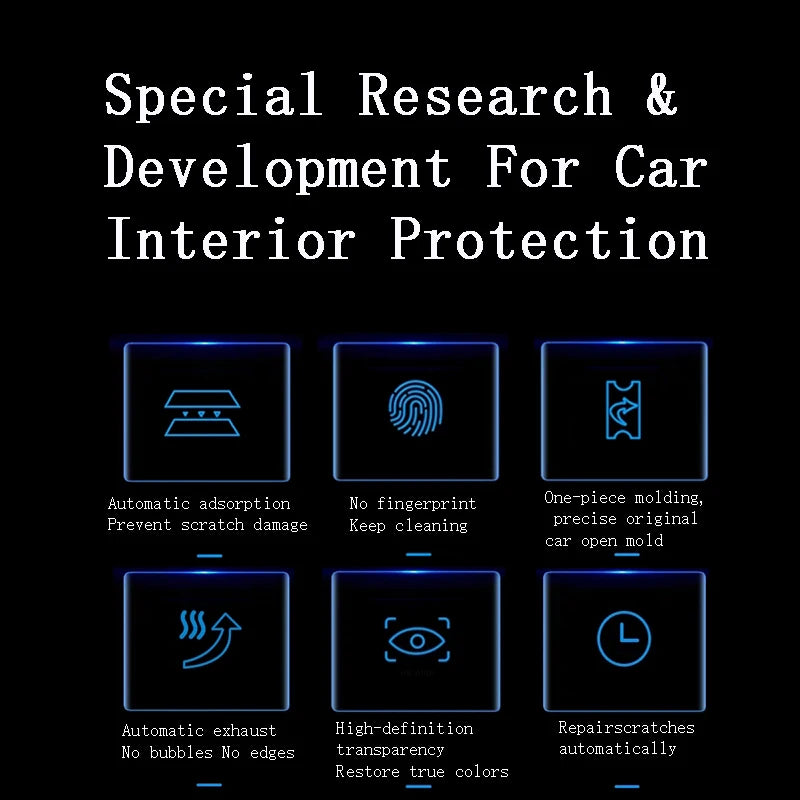 Gear Panel Screen Automotive Interior Protective Cover Film Anti-Scratch Sticker