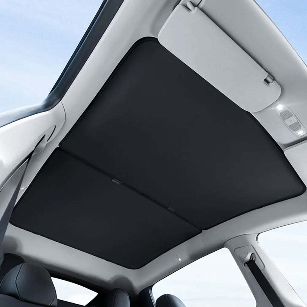 Front Rear Skylight Sunshade UV Protection Front & Rear Top Glass Window Roof Shade