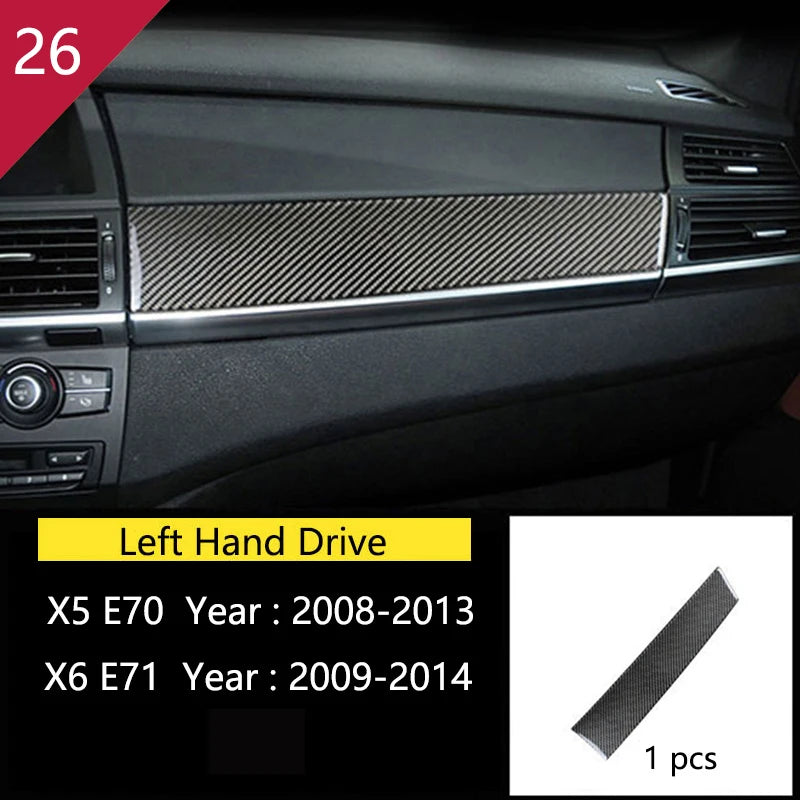 For BMW X5 X6 E70 E71 Accessories Car Interior Air Conditioning CD Console Panel Cover