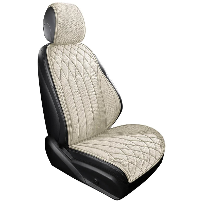 Universal Car Seat Cover Four Season Auto Flax Breathable Seat Covers