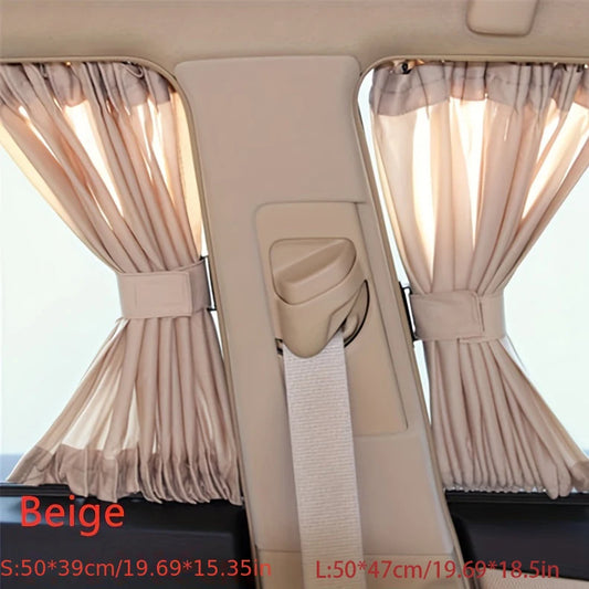 Universal Car Sun Shade Side Window Curtain Auto Foldable Uv Protection