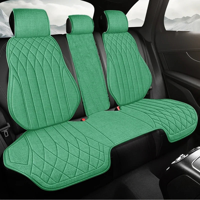 Universal Car Seat Cover Four Season Auto Flax Breathable Seat Covers