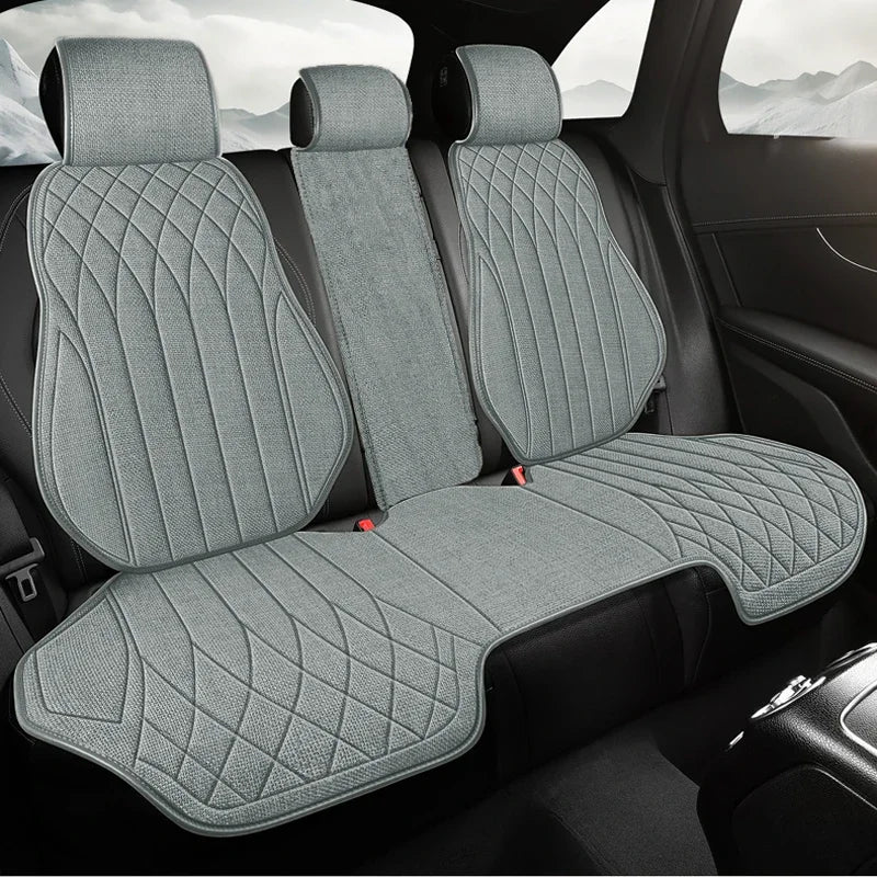 Universal Car Seat Cover Four Season Auto Flax Breathable Seat Covers
