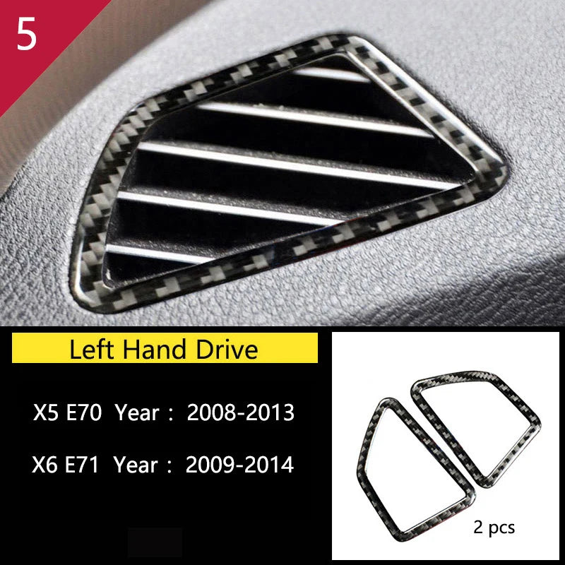 For BMW X5 X6 E70 E71 Accessories Car Interior Air Conditioning CD Console Panel Cover