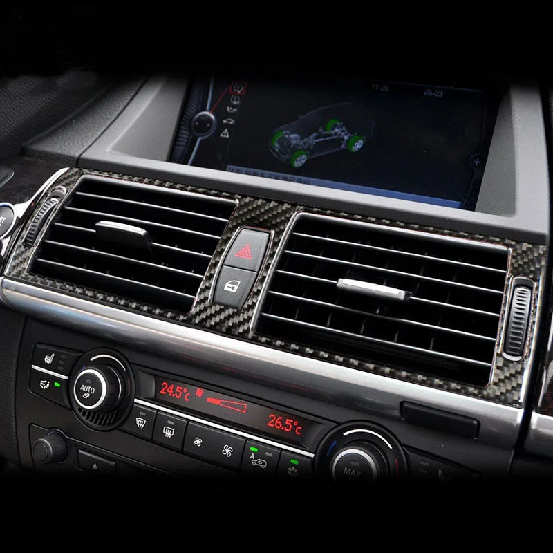 For BMW X5 X6 E70 E71 Accessories Car Interior Air Conditioning CD Console Panel Cover